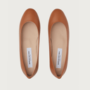 BABY COGNAC LEATHER Flats andreacarrano 