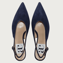 ISABELLA NAVY SUEDE Heels andreacarrano 