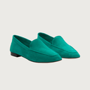Mare Emerald Green Suede moccasins Andrea Carrano 
