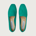 Mare Emerald Green Suede moccasins Andrea Carrano 