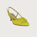 MIA CANARY YELLOW LEATHER Heels andreacarrano 