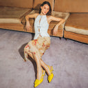 MIA CANARY YELLOW LEATHER Heels andreacarrano 