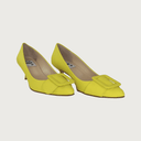 MILK CANARY YELLOW LEATHER Heels andreacarrano 