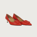 MILK RED-ORANGE LEATHER Heels andreacarrano 