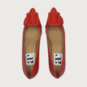 MILK RED-ORANGE LEATHER Heels andreacarrano 