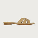 Mindy Camel Leather Sandal andreacarrano 