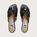 Stella Black Leather Sandal andreacarrano 