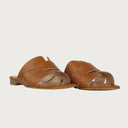 Stella Cognac Leather Sandal andreacarrano 