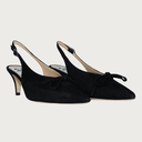 VENERE KITTEN HEEL BLACK SUEDE Heels andreacarrano 