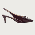 VENERE KITTEN HEEL BURGUNDY PATENT