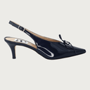 VENERE KITTEN HEEL NAVY PATENT Heels andreacarrano 