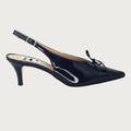 VENERE KITTEN HEEL NAVY PATENT