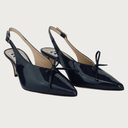VENERE KITTEN HEEL NAVY PATENT Heels andreacarrano 