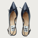 VENERE KITTEN HEEL NAVY PATENT Heels andreacarrano 