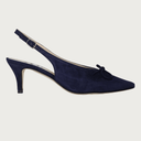 VENERE KITTEN HEEL NAVY SUEDE Heels andreacarrano 