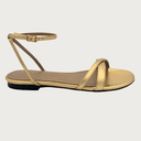 Valentina Carrano Vesta Gold Cavaillino Leather VC Sandals Valentina Carrano 