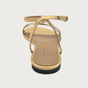 Valentina Carrano Vesta Gold Cavaillino Leather VC Sandals Valentina Carrano 