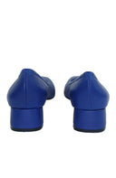 Elena Blue Leather Heels andreacarrano 