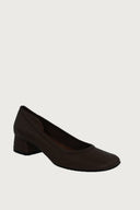 Elena Dark Brown Leather Heels andreacarrano 