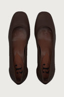 Elena Dark Brown Leather Heels andreacarrano 