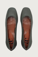 Elena Grey Leather Heels andreacarrano 