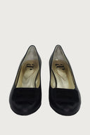 Fibbieta Black Leather Heels andreacarrano 