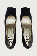 Fibbieta Black Leather Heels andreacarrano 