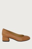 Pretty Cognac Leather Heels andreacarrano 