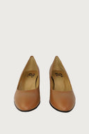 Pretty Cognac Leather Heels andreacarrano 