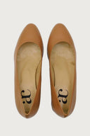 Pretty Cognac Leather Heels andreacarrano 