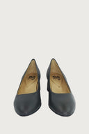 Pretty Dark Grey Leather Heels andreacarrano 