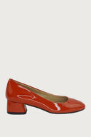 Pretty Orange-Red Patent Heels andreacarrano 