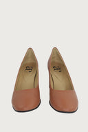 Serena Cognac Leather Heels andreacarrano 